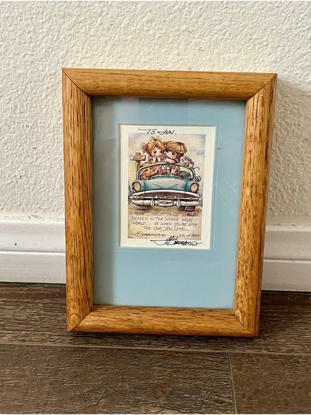 Limited Edition Framed Art Print “The Closes Thing To Heaven “ By Bergsma 6/8”